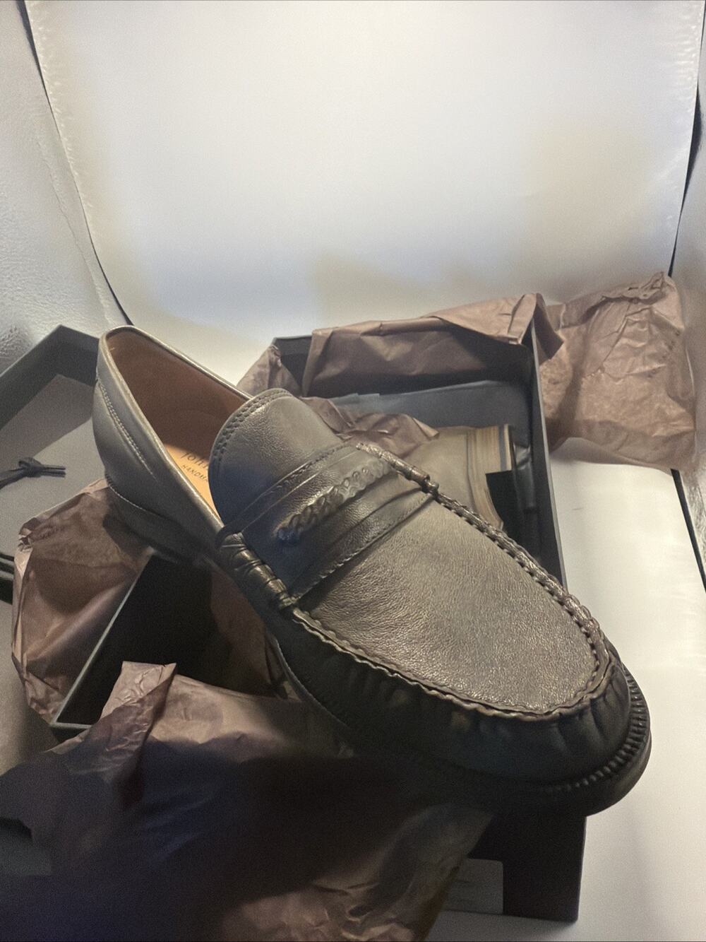 $698 New John Varvatos Collection Hawthorne Leather Leather Shoes 9.5